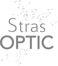 Logo de l'entreprise Stras Optic, opticien pour lequel notre agence web a contribué à la création de son site internet